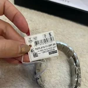 Holiday Gifts ? NIB Tissot T-Trend Diamond Mother of Pearl Stainless Steel Watch TISSOT T-TREND T-WAVE DIAMOND MOTHER OF PEARL LADIES WATCH  main image 2
